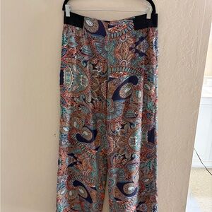 Zara Multicolor Paisley Print Pants